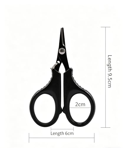 Special Fishing Scissors for Cutting PE Braided Line, Nylon & Fluorocarbon Lines - With Retractable Buckle, Stainless Steel (Silver) - color: Silver
