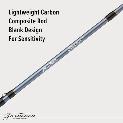 Pflueger President Spinning Rod - size: 6'6" - Medium Heavy - 2pc