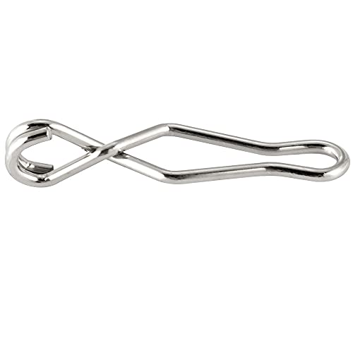 Dr.Fish 20 Pack Speed Clips Stainless Steel Fishing Clips Quick Change Lure Clips Fishing Snaps Freshwater Crankbait Snaps - size: 44LB-0.98"