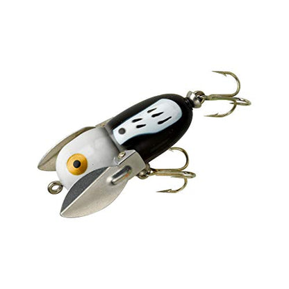 Heddon Crazy Crawler Wild-Action Topwater Fishing Lure - color: Black Hornet, size: Tiny Crazy Crawler (1/4 oz)