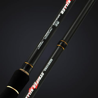 BERRYPRO Light Surf Spinning Rod Striper Fishing Rod Striped Bass surf Rod (9'/9'6''/10'6''/11'/12') - style: 11'- 2pc