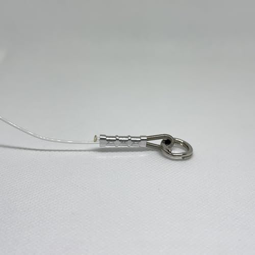 Fishing Shock Leader Line for Jigging and Trolling or Bite Guard Line 100-300 Pound Line - size: 36 inch (200 pound line), style: Split Ring
