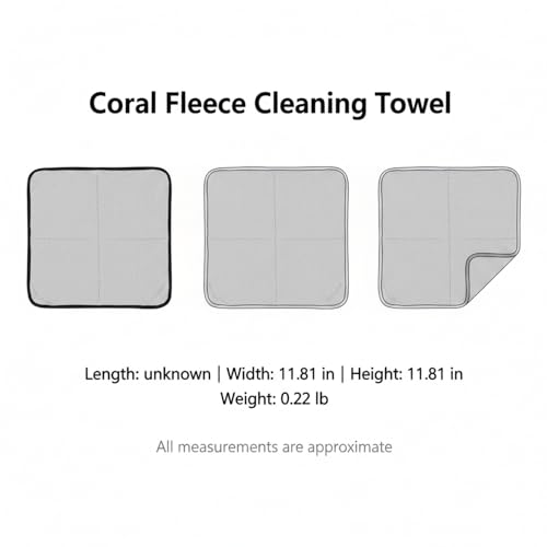 Polyester Cleaning Cloth, Absorbent Towel for Fishing Gear and Hands, 11.8 x 11.8 Inches - color: Blue