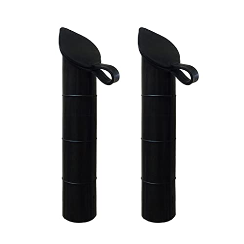 lasenersm 2 Pieces Fishing Rod Holder Inserts Rubber 30 Degree Fishing Rod Holder Inner Sleeve Tube Rubber Inner Tube Sleeve Cover, Black - size: no