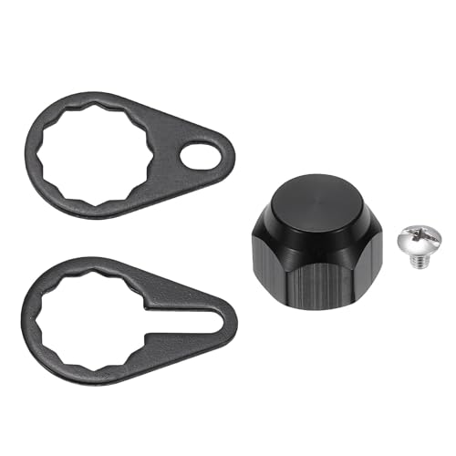 Fishing Reel Screw Nut Caps, Right Handle Locking Plate Nut Replacement Part - color: Black, size: M7