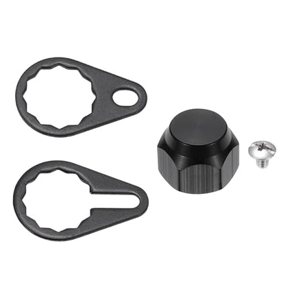 Fishing Reel Screw Nut Caps, Right Handle Locking Plate Nut Replacement Part - color: Black, size: M7