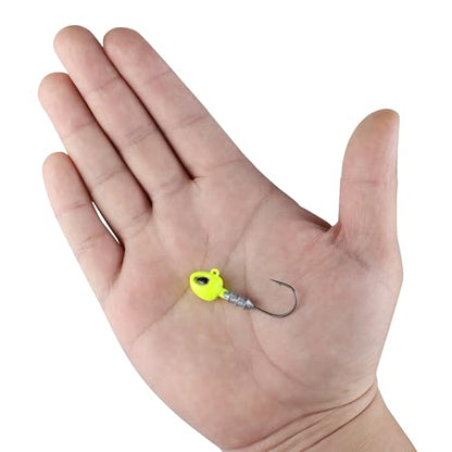 Berkley Fusion19 Hybrid Fishing Jigheads - color: Chartreuse, size: 2/0 Hook Size - 3/8 oz