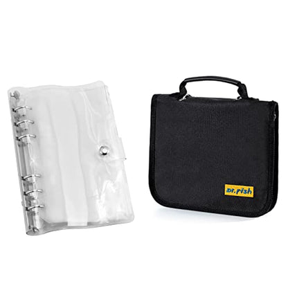 Dr.Fish Soft Bait Binder with Soft Bait Binder Bag Lure Cover Bag Waterproof Tacke Storage Organizer Bag