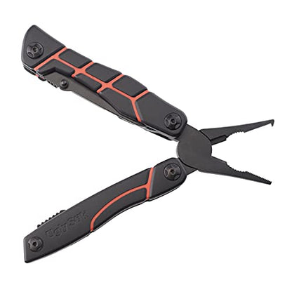 Ugly Stik Ugly Tools Multitool Knife for Fishing, 11-in-1 Fishing Tool for Anglers, Includes Pliers, Scissors, Knife, and Screwdriver, Non-Slip Grip Handle