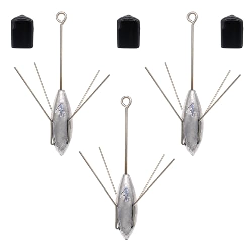 Fishing Sinkers Weight Lead Surfing Casting Spider Sinker Long Tail Weights | Fishing Equipment for Catfish Saltwater Ocean Beach Sand - style: 4oz - 3pcs