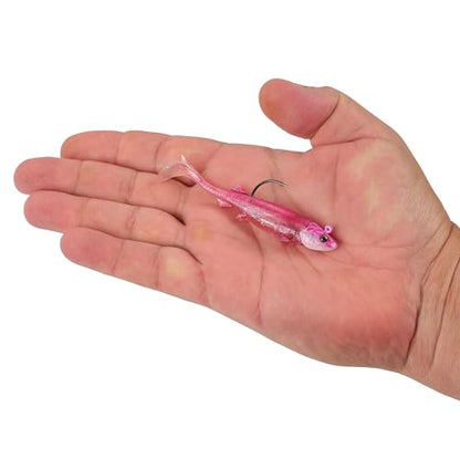 Berkley PowerBait Minnotator Fishing Soft Bait - color: Pink Shiner, size: 3.5 in - 3/8 oz