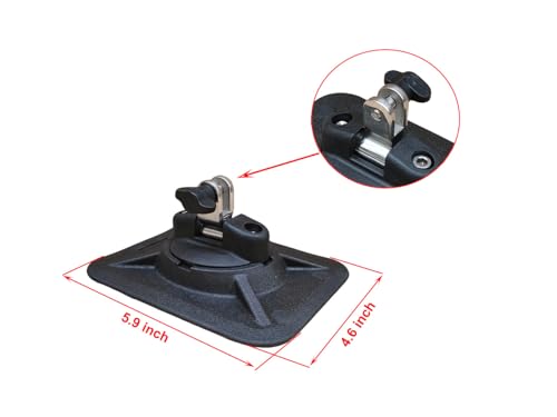 Brocraft Glue-On Inflatable Boat Accessories -/Rod Holder/Anchor Lock System/Bimini Top Base - style: Inflatable Boat Bimini Top Base
