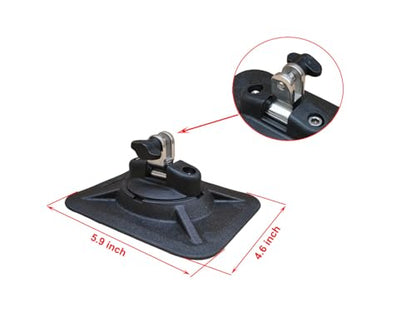 Brocraft Glue-On Inflatable Boat Accessories -/Rod Holder/Anchor Lock System/Bimini Top Base - style: Inflatable Boat Bimini Top Base