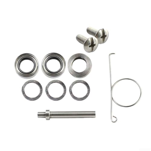 Fishing Reel Handle Knob Bearing Washer Screw Gasket Assembly Tool Parts for Freshwater Fishing Metal Shaft Repair Kit - size: 7*4*2.5