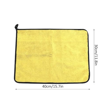 – Thickened Double Sided Absorbent Hand Towel with Clip for Fishing, Boating, Kayaking, Wiping Rods, Reels and Outdoor Gear, 15.7 x 11.8 Inch(Yellow) - color: Yellow