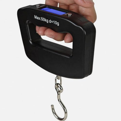 Toyvian Portable Digital Fishing Scale Luggage Scale 50kg/10g LCD Display for Travel Outdoor and Kitchen Use