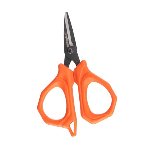 Core Series Braid Scissors – Fishing Line Cutters for Braid, Mono & Fluorocarbon – Teflon-Coated Stainless Steel Blades, Saltwater/Freshwater Line Shears with Non-Slip Grip