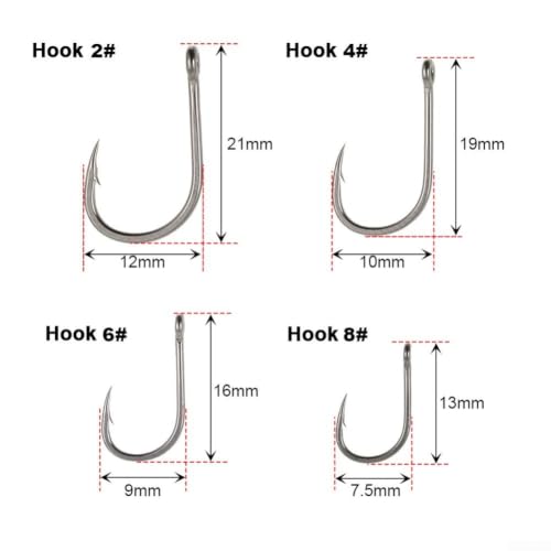 Fishing Hair Rigs Stainless Steel Carp Hooks with Swivel Curved Shank Barbed Fishhooks Pre Tied Fishing Line Set for Boilies Pellets Floating Baits Angling Terminal Tackle(3pack#2) - color: 3pack#2