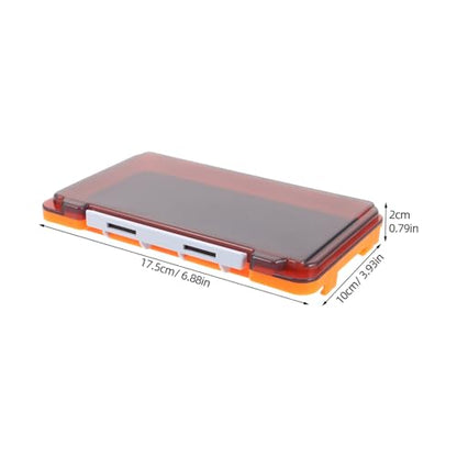 Toyvian 2pcs Fly Hook Storage Box Fishing Lure Case Fishing Hook Organizer Small Parts Organizer Fishing Tackle Binder Fishing Lure Hanger Storage Case Pp Orange