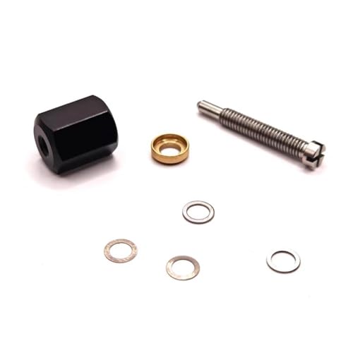 Wire Removal Tool with 4 Metal Gaskets for Fishing Reels, Professional Bea Replacement Kit with 0.1mm and 0.5mm Stainless Steel Washers