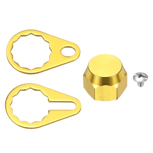 Fishing Reel Screw Nut Caps, Right Handle Locking Plate Nut Replacement Part - color: Gold, size: M8