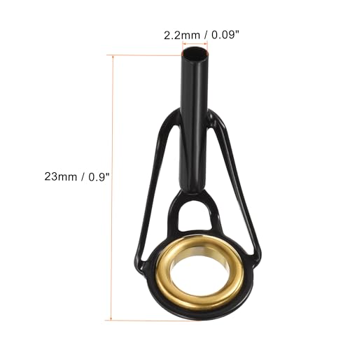 PATIKIL Fishing Rod Tips Repair Kit Stainless Steel Ring Guide for Saltwater Freshwater Fishing - size: 2.2mm