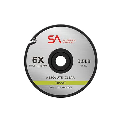 Scientific Anglers Absolute Trout Tippet - size: 6X, style: 30m