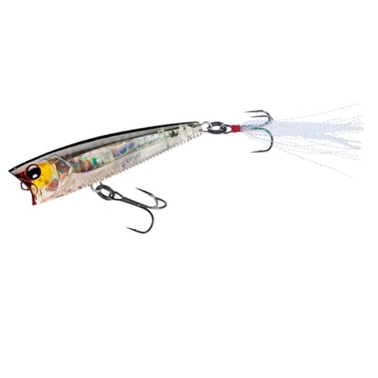 Yo-Zuri 3DB Popper, Floating, 3 Inch, 75mm, Gizzard Shad - color: Prism Silver Black