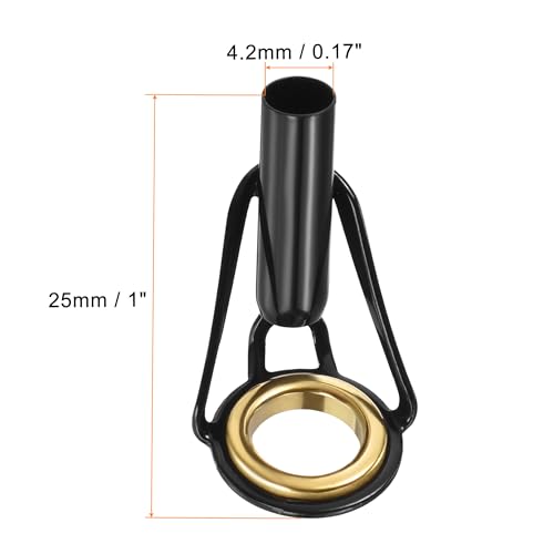 PATIKIL Fishing Rod Tips Repair Kit Stainless Steel Ring Guide for Saltwater Freshwater Fishing - size: 4.2mm