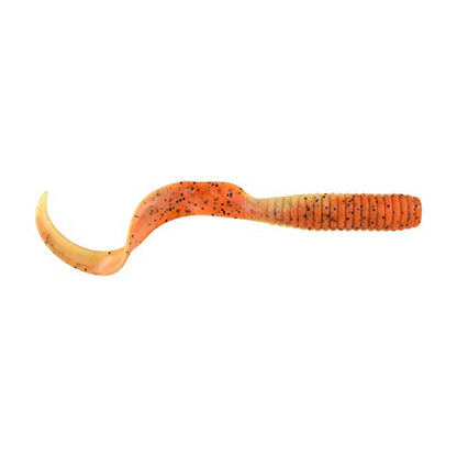 Berkley Gulp! Grub Saltwater Fishing Soft Bait - color: Orange Tiger, size: 5"