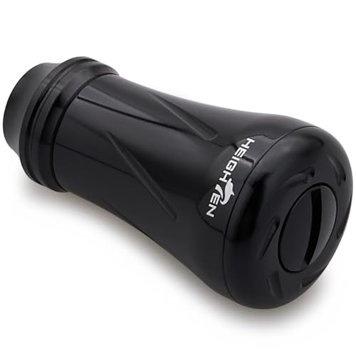 HEIGHTEN 19mm Fishing Reel Handle Knob for Shimano Daiwa Baitcasting Spinning Reel Stradic Vanford Sahara FI Tranx SLX Ballistic Exceler Tatula - color: 19mm - Black