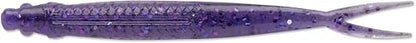 CrushCity Jerk Soft Plastic Jerkbait Minnow, Erratic Darting Action for Weightless & Jig Head Bass Fishing - color: Purpledescent