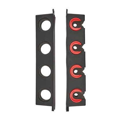 Berkley Twist Lock Fishing Rod Rack, Stores 4 Rods, Black, Soft Foam Grip Pads Protect Rod Finishes, Durable Construction, Easy to Mount with Common Tools - style: Twist Lock Utility 4 Rod Rack