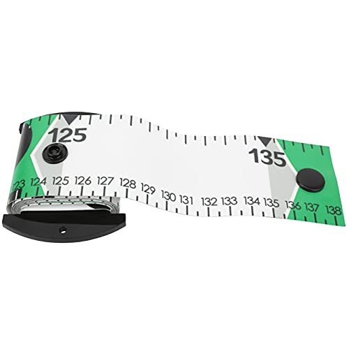 Fish Measuring Ruler, 138cm x 5cm Foldable Fish Measuring Tape with Accurate Calibration, Easy to Clean PVC Material, for Fishing Measurement Tool (Green) - color: Green