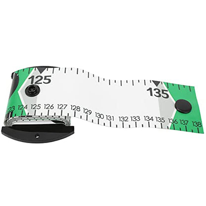 Fish Measuring Ruler, 138cm x 5cm Foldable Fish Measuring Tape with Accurate Calibration, Easy to Clean PVC Material, for Fishing Measurement Tool (Green) - color: Green