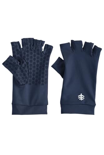 Coolibar Fingerless UV Sun Gloves - UPF 50+ Sun Protection - Ouray - color: Navy, size: Small