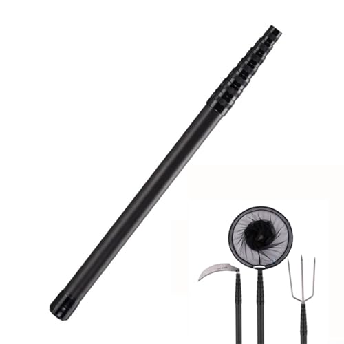 Carbon Fiber Telescoping Fishing Landing Net with Collapsible Pole and Lightweight Folding Frame, 33lb Load Bearing 2.4m Length - color: 3.0m