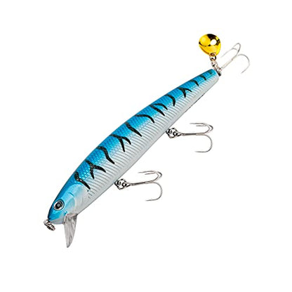 Calissa Offshore Tackle 110mm and 140mm California Inshore Fishing - Special Jerkbait Crankbait Surf Flash Fishing Salt Pro Lure Minnow Zebra MS Metallic Sardine Glow - size: 110mm, style: Glow Mackerel