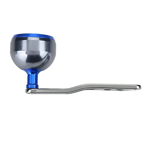 Fishing Reel Handle, Durable Metal Power Handle Replacement with Assembly Parts Baitcasting Reel Knob Grip for Anglers Freshwater Saltwater Fishing