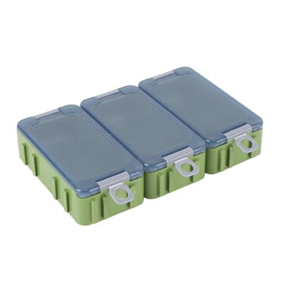 Alomejor Small Tackle Box, Luminous Fishing Tackle Organizer with Transparent Window and Safety Locks for Kayak Bank Fishing (PP Material) - color: Green