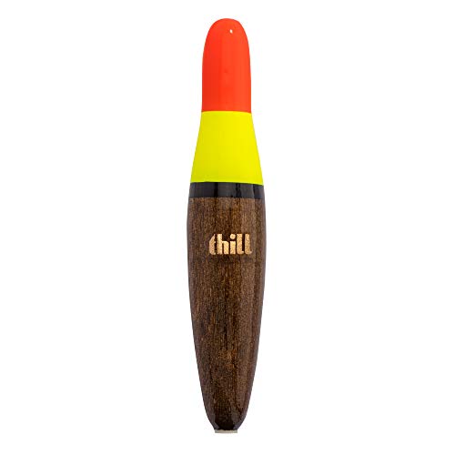 Thill Thill Gold Medal Center Slider Premium Balsa Fishing Float - color: Orange, Yellow, Brown, size: 3 3/8", 12BB