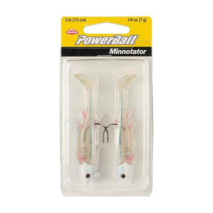 Berkley PowerBait Minnotator Fishing Soft Bait - color: HD White Shiner, size: 3 in - 1/4 oz