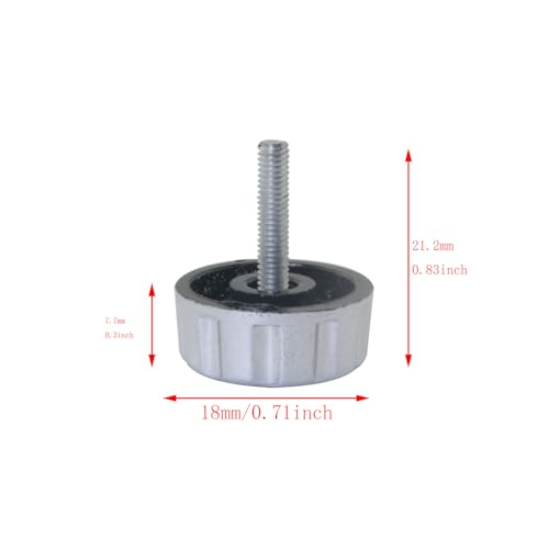 5PCS Universal Fishing Reel Nuts Spool Spares Universal Fishing Reel Replacement Parts Silver Crank Power Folding Handle Grip