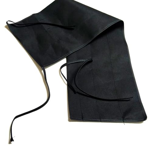 KALAVARMA Fly Rod Bag 100% Cotton Bag for fly 4 section rod Black color cloth 2pcs (11ft) - size: 11ft