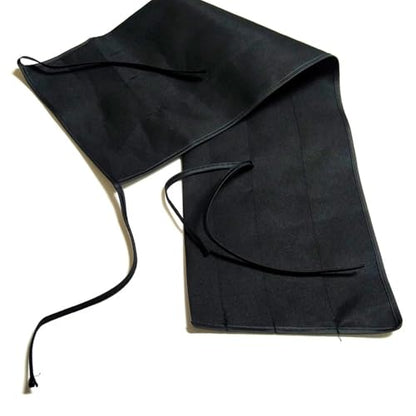 KALAVARMA Fly Rod Bag 100% Cotton Bag for fly 4 section rod Black color cloth 2pcs (11ft) - size: 11ft