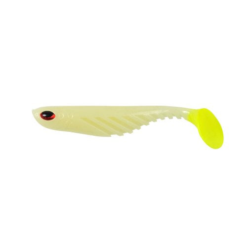 Berkley PowerBait Ripple Shad Fishing Soft Bait - color: Glow/Chartreuse, size: 2"