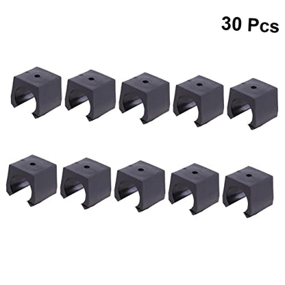 UPKOCH 30pcs Fishing Rod Storage -mounted Organizer Plastic Rod Holders for Home Office Snooker Club Horizontal Clamp Display - size: Size 6