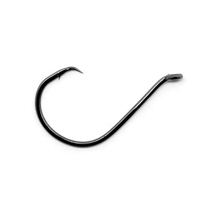 Gamakatsu Circle Offset Point Octopus Hook-Pack of 25 (Black) - size: 4