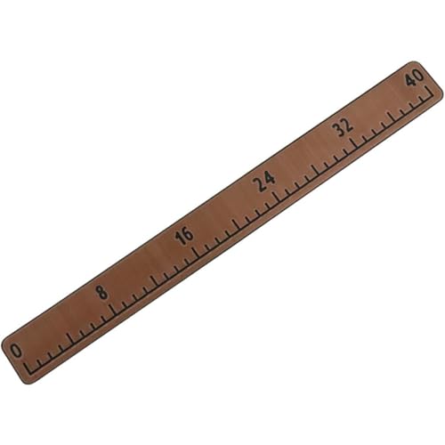 EVA Foam Fish Ruler 40 Inches Waterproof Measuring Mat Backing Adhesive Foam Sticker Measuring Ruler for Boats Sailboats Yachts Kayaks (40") (Brown)