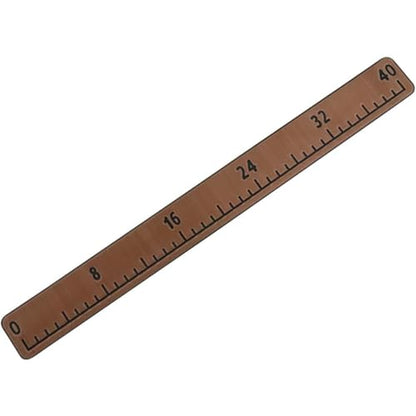 EVA Foam Fish Ruler 40 Inches Waterproof Measuring Mat Backing Adhesive Foam Sticker Measuring Ruler for Boats Sailboats Yachts Kayaks (40") (Brown)